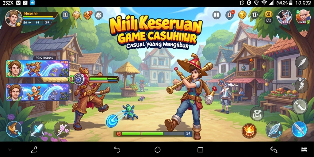Tampilan gameplay menarik dan penuh warna dari 33ZK.
