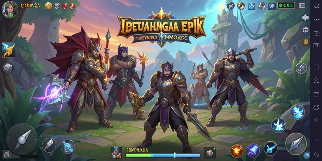 Tangkapan layar utama IDNRAJA menampilkan aksi pertarungan seru di dunia MMORPG.