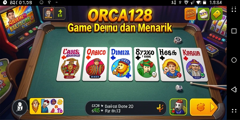 Tampilan game Domino yang mengasyikkan dan interaktif.