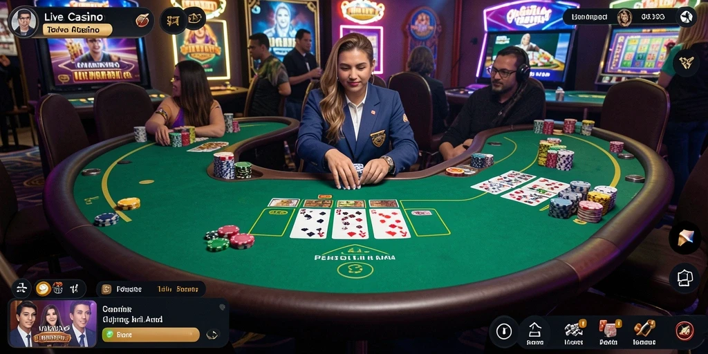Tampilan gameplay Live Casino yang menarik di RR33.