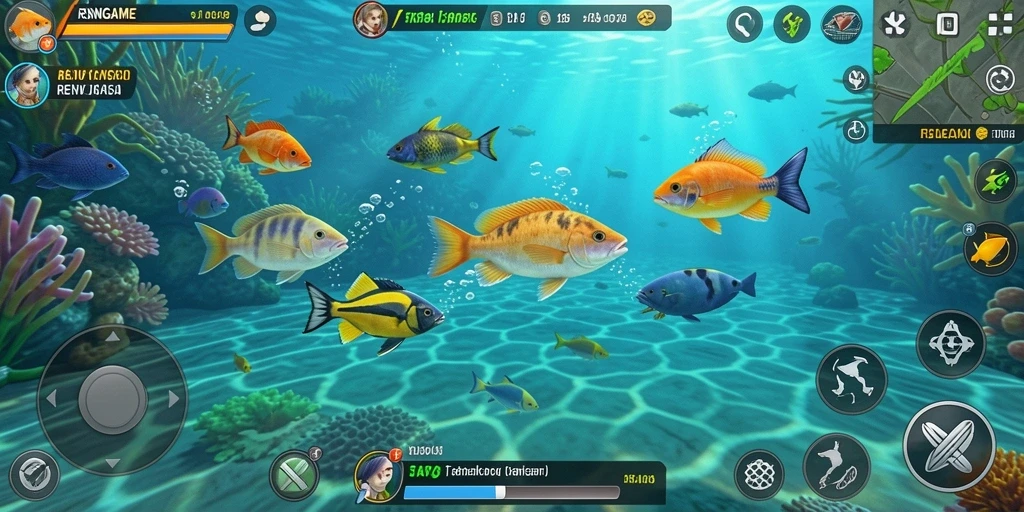 Tampilan gameplay seru dari RSNGAME saat menembak ikan.