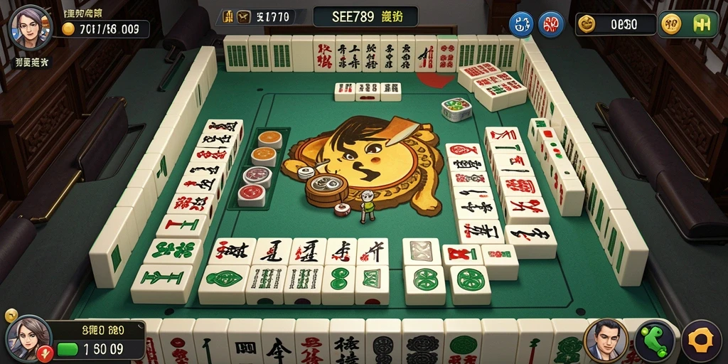 Tampilan permainan Mahjong yang menyenangkan dan menantang di SEE789.